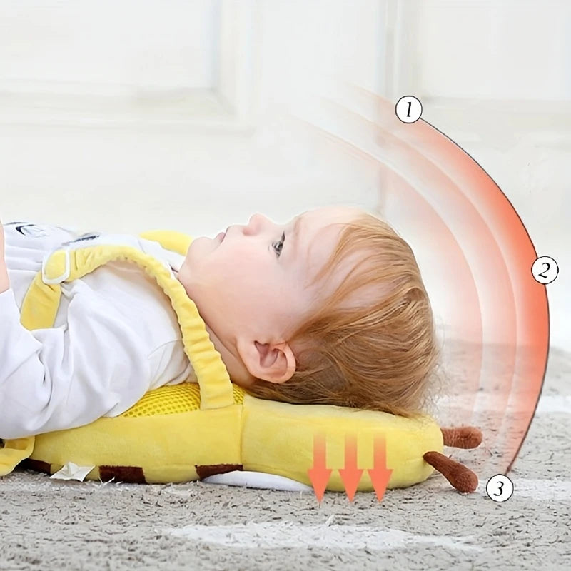 Protetor de Cabeça para Bebê – Travesseiro de Proteção para Aprender a Andar, Almofada Protetora Anti-Queda para Costas, Chapéu de Segurança Infantil, Portátil, Desenho Animado, Seguro para Crianças