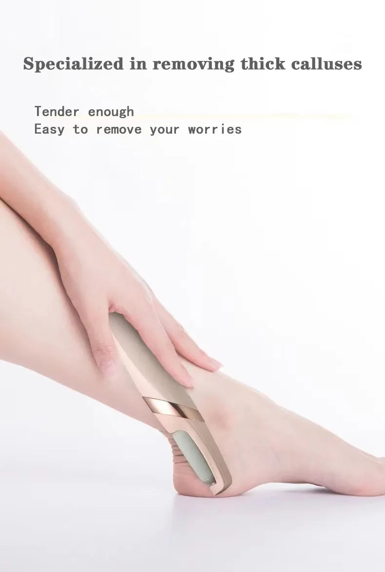 Lima Elétrica Recarregável para Pés e Mãos XMSJ – Ferramenta Elétrica de Pedicure para Lixar e Remover Calos e Pele Morta dos Pés, Lima de Lixa para Calcanhares, Produto Profissional para Cuidados com os Pés