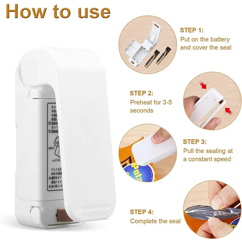 Mini Seladora de Sacos Plásticos – Máquina Seladora Térmica para Embalagens e Alimentos