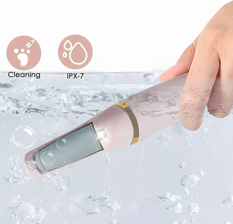 Lima Elétrica Recarregável para Pés e Mãos XMSJ – Ferramenta Elétrica de Pedicure para Lixar e Remover Calos e Pele Morta dos Pés, Lima de Lixa para Calcanhares, Produto Profissional para Cuidados com os Pés