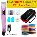 Caneta 3D Caneta de Impressão 3D para Crianças, Canetas para Desenho DIY, Filamento PLA, Presente de Aniversário ou Natal para Meninos e Meninas, Acompanha Estojo para Viagem