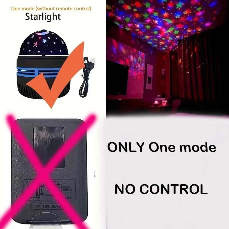 Projetor de Estrelas, Projetor Galáxia, Projetor de Ondas Oceânicas com Luz Noturna Decorativa para Quarto e Decoração de Ambiente, com 7 Padrões de Cores