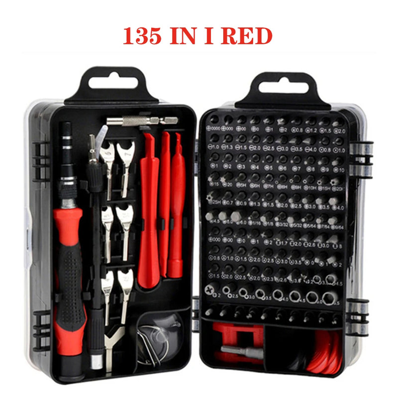 Conjunto de Chaves de Fenda Magnéticas – Kit de Bits Torx e Phillips WOZOBUY com Motor Elétrico, Chave Removedora e Ferramentas para Reparos em Celular e PC