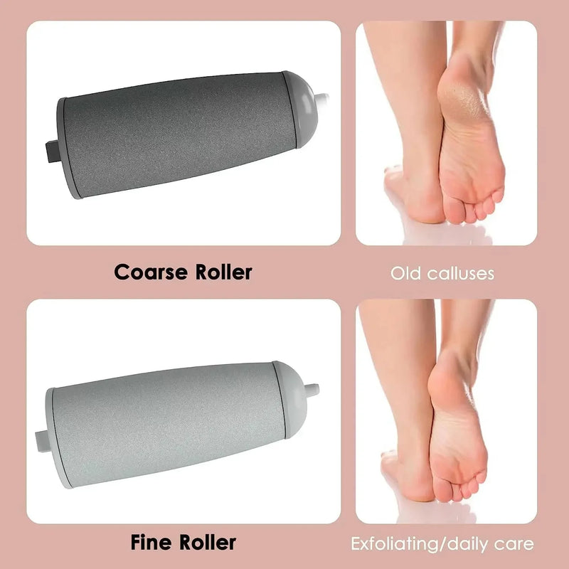 Lima Elétrica Recarregável para Pés e Mãos XMSJ – Ferramenta Elétrica de Pedicure para Lixar e Remover Calos e Pele Morta dos Pés, Lima de Lixa para Calcanhares, Produto Profissional para Cuidados com os Pés