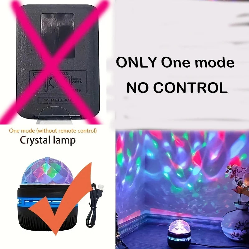 Projetor de Estrelas, Projetor Galáxia, Projetor de Ondas Oceânicas com Luz Noturna Decorativa para Quarto e Decoração de Ambiente, com 7 Padrões de Cores